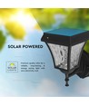 LED Solar Væglampe - CCT 3i1, Mat Sort, Hus