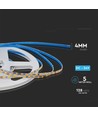 5m 9W/m LED strip, 128 LED pr. meter - 24V, IP20, 4000K, 127lm/W