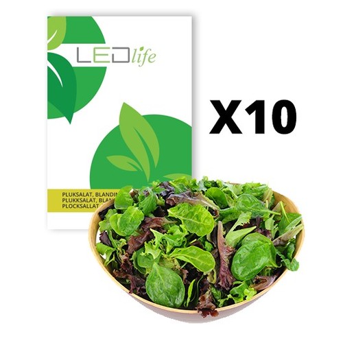 10 ps. Pluksalat frø - Baby Leaf blanding