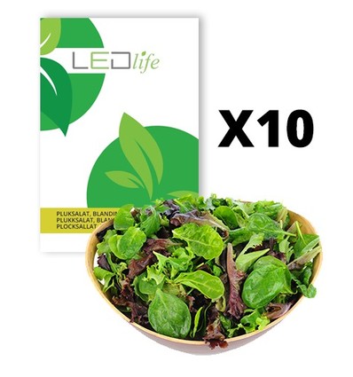10 ps. Pluksalat frø - Baby Leaf blanding