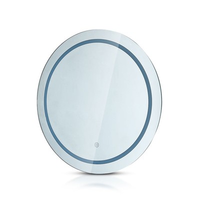60cm 25W rund LED spejl med touch - CCT, IP44, dugfri, 3-i-1 lysfarve