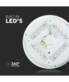 24W LED loftslampe - Ø35cm, 2600lm, IP20, rund dome design