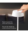 LED bordlampe 2W - 3000K, hvid, IP54
