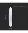 LED 20W/40W Designer Loftslampe - Fjernbetjening, CCT-Skift, Dæmpbar, Diamantdæksel