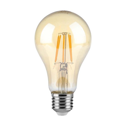 A67 LED Kultrådspære 10W E27 - Amber Dækning, 2200K