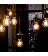E27 10W LED filament pære - A67, Amber glas, 2200K, 950lm