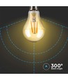 E27 10W LED filament pære - A67, Amber glas, 2200K, 950lm