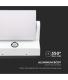 17W LED væglampe med sensor - IP65, 2580lm, hvid, 3000K, PIR sensor