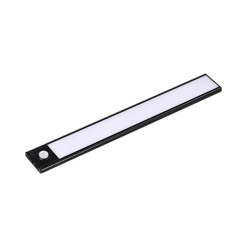 2,5W LED Skabslys PIR Sensor - 4000K, Sort, IP20