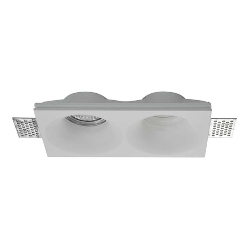 EN: VT-11012 2xGU10 FITTING ROUND WHITE