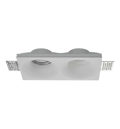 EN: VT-11012 2xGU10 FITTING ROUND WHITE
