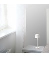Opladelig LED bordlampe Inde/ude - Hvid, touch dæmpbar, IP54, varm hvid lys