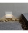 3W LED væglampe til trapper - IP65, hvid, 15,4x15,1 cm, indbygningsspot til trin