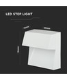 3W trinlys - LED, 3000K, hvid, hus