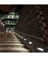3W trappelys - LED, 4000K, grå hus, rektangel