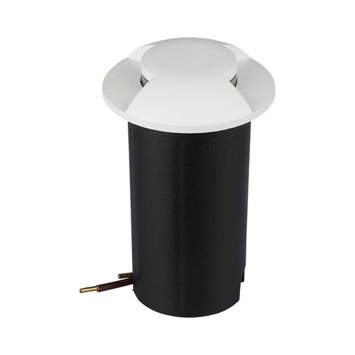 1W LED nedgravningsspot, 12V - IP67, 3000K, varm hvid, Ø6cm, Hul: Ø4,3 cm
