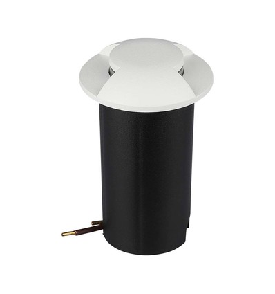 1W LED nedgravningsspot, 12V - IP67, 3000K, varm hvid, Ø6cm, Hul: Ø4,3 cm