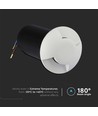 1W LED Nedgravningsspot - Lys 6400K, Hvid