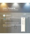20W LED Designer Overfladevedhæng - Farveskift, Ø300xH80, Dæmpbar, Hvid
