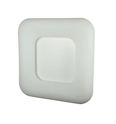 40W LED Overfladependel - Kvadratisk, Designer, Farveskiftende, Ø460x460x95, Dæmpbar, Hvid