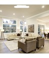40W LED Overfladependel - Kvadratisk, Designer, Farveskiftende, Ø460x460x95, Dæmpbar, Hvid
