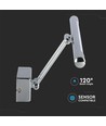 64cm billede/spejllampe 12W LED - Krom, 3000K, vipbar, inkl. lyskilde