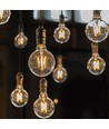 G125 LED Kultråds Pære 12W E27 - Amberfarvet, 2200K