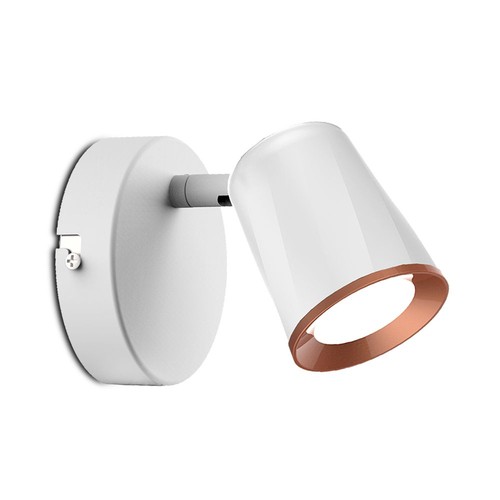 6W LED Væglampe - 3000K, Hvid