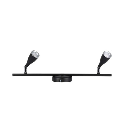 9W LED Væglampe - 4000K, Sort