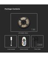 5m 15W/m RGB+CCT LED strip sæt - 12V DC, IP65, 90 LED pr. meter, Wifi og fjernbetjening