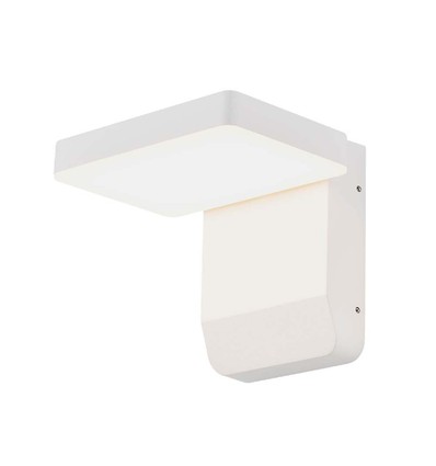 17W LED Væglampe 4000K Hvid - Kvadratisk Hus, IP65