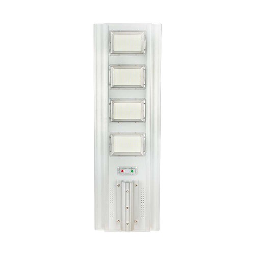 40W LED solcelle gadelampe - 4300lm, IP65, 6400K, aluminium, inkl. solpanel og batteri
