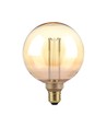 G125 LED ART 4W E27 - Kultrådspære med ravfarvet glas, 1800K