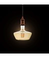 E27 8W LED filament pære - Amber glas, 620lm, 1800K, 300° lysspredning
