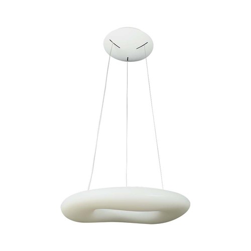 36W rund LED hængende pendel - designer, farveskiftende, 600x2000, dæmpbar, hvid