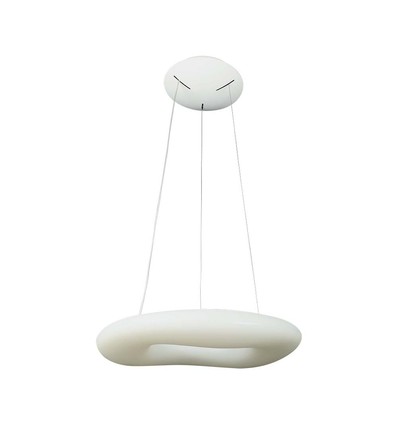 36W rund LED hængende pendel - designer, farveskiftende, 600x2000, dæmpbar, hvid