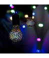 E27 3W LED pære - A60, 3D stjerne effekt