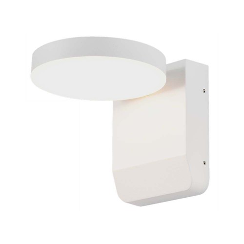 17W rund LED væglampe - IP65, hvid, 2480lm, 4000K, aluminium