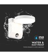 17W Rund LED væglampe med sensor - IP65, 2480lm, hvid, PIR bevægelsessensor, 4000K