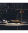 Opladelig LED bordlampe Inde/ude - Cortenfarvet, touch dæmpbar, 3000K, IP54