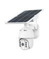 HD Smart 4G Solcelle PTZ kamera med PIR sensor - Full HD, 360° pan-tilt, hvid, inkl. solcellepanel