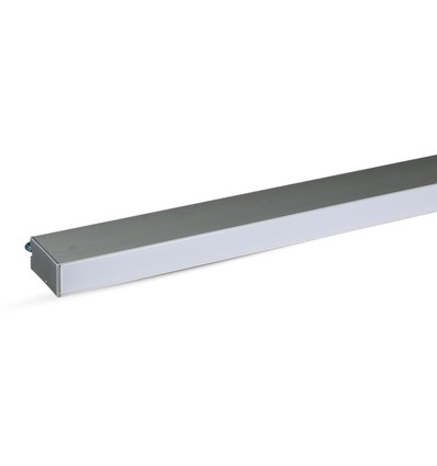 120cm 40W LED lysskinne med Samsung chip - Silver, 6400K, 120°, inkl. wireophæng