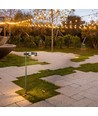 6W LED havelampe, sort - IP54, 3000K, RA90, inkl. lyskilde