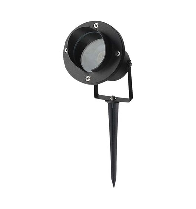 GU10 havelampe - Aluminium hus, sort, IP65