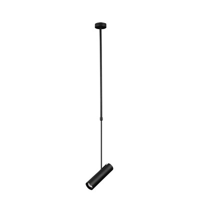 Teleskopisk loftlampe med GU10 - sort, aluminium, 83-117cm