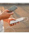 10.000mAh hurtigoplader - powerbank, hvid