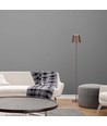 4W LED gulvlampe, genopladelig - IP54, Cortenfarvet, touch dæmpbar, justerbar højde 50-130cm, USB-opladning