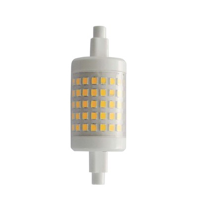 R7S 78mm / 7W LED pære - Erstat 50W, 700lm, plast, 28mm diameter