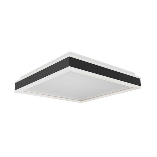 38W LED Designer Lampe - 4000K, Sort, Firkantet