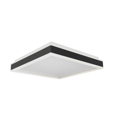 38W LED Designer Lampe - 4000K, Sort, Firkantet